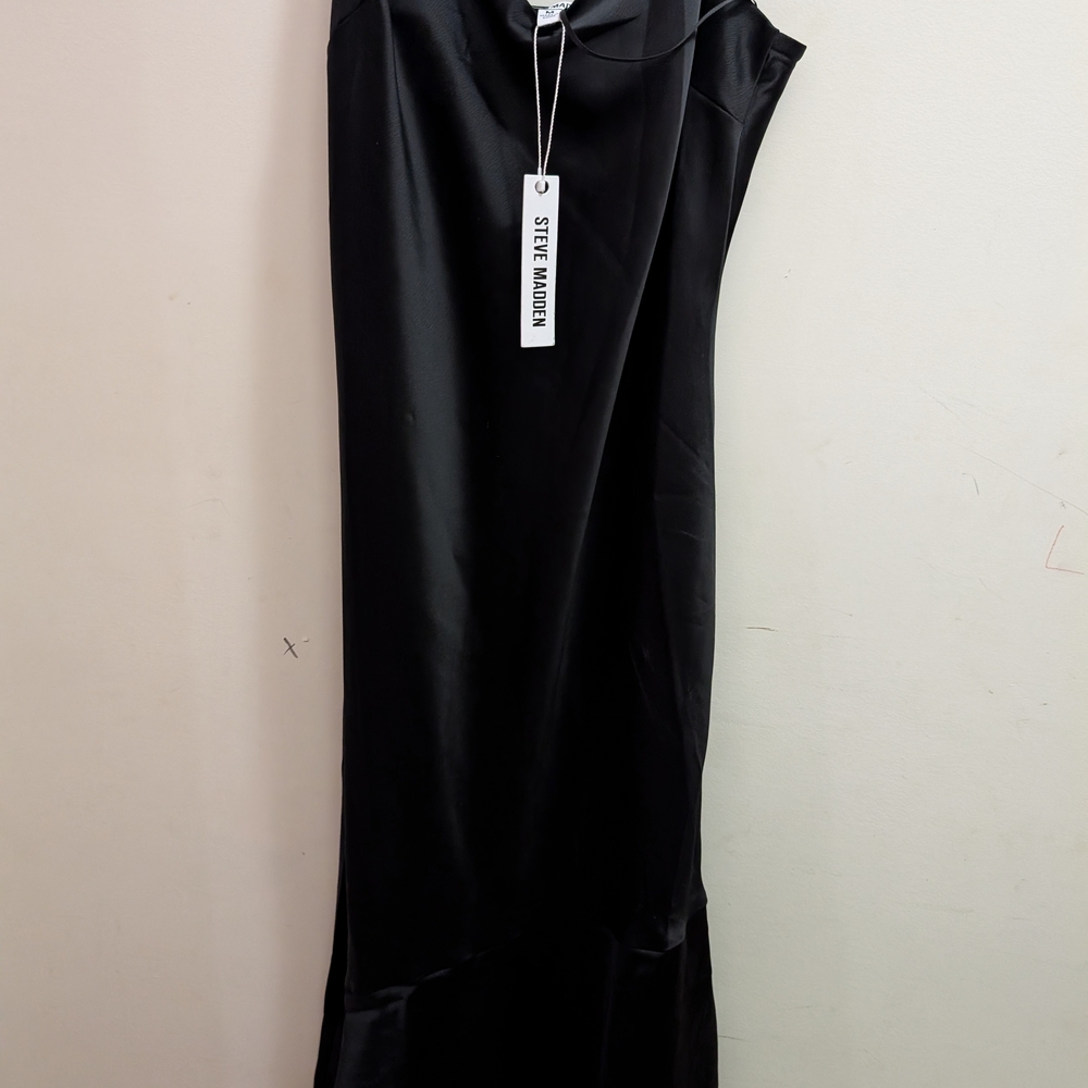 Steve Madden Black Chemise with Lace Trim - Picture 4 of 6